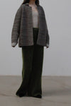 SWAYING/KNIT Mohair Gradient Straight Pants SW212XZ38 Green